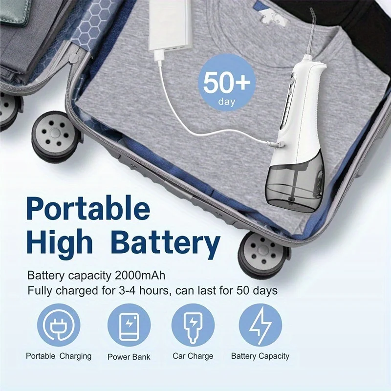 Professional USB Rechargeable Dental Irrigator with 4 Tips
