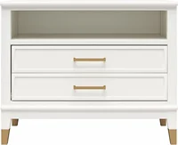 Westerleigh Wide Nightstand, White 2