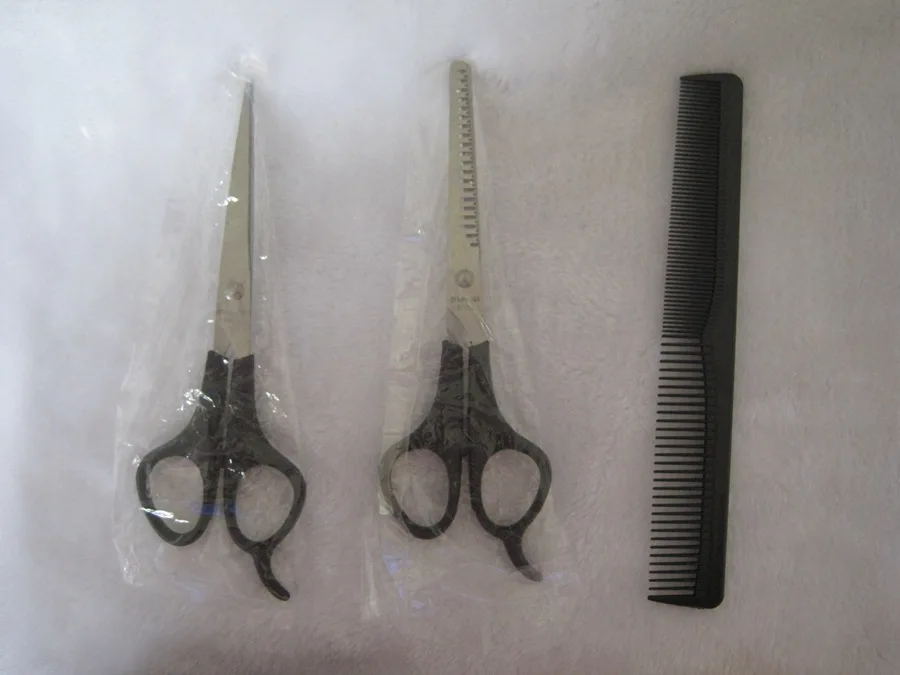 Description Picture 4 of item3PCS Hairdressing Scissors 6 Inch Scissors Kit Tool for Cutting Thinning Hair Comb Barber Accessories Salon Hairdressing Shears