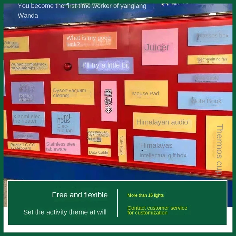 Lotteria Interactive Wall Wish Previsione Dei Sogni Centro Commerciale Internet Famosa Foto Che Prende L'Orologio-In Attività Del Festival Interattivo