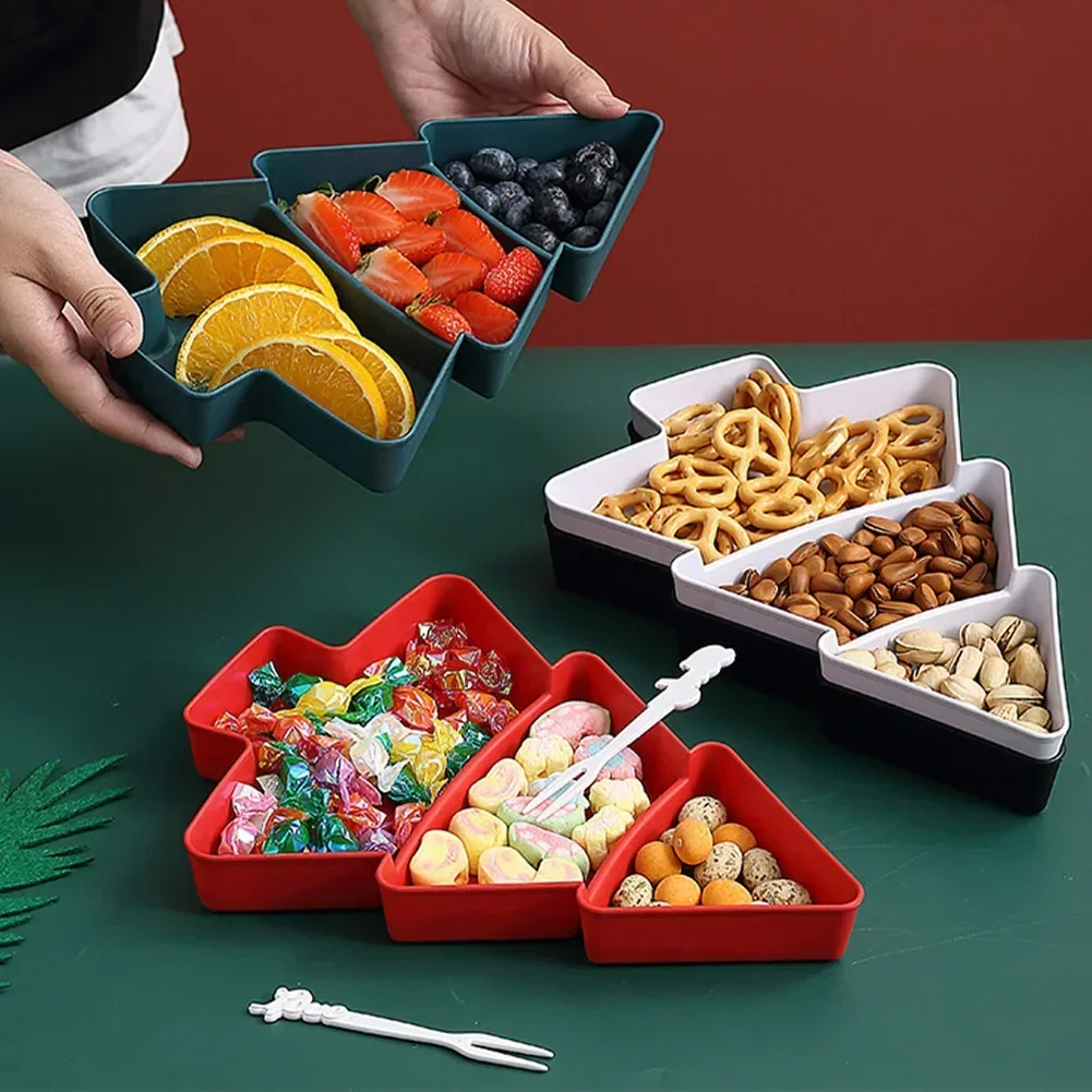 Christmas Tree Fruit Plate Christmas Party Decorations For Home Gifts