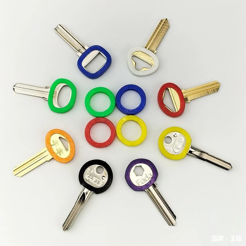 Key Caps Covers 10pcs/set Random Key Covers Topper Keyring Fashion Hollow Multi Color Soft Key Locks Accessories