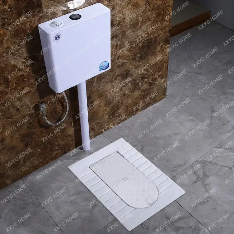 New Chaozhou bathroom ceramic squatting toilet with cover 6