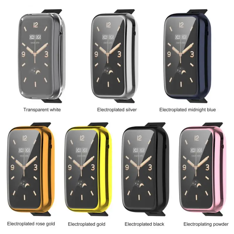 

For Mi Band 7 Full Cover PC Case+Glass For Mi Band 7Pro Screen Protector For Mi Band 7 Protective Case