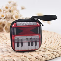 Retro Tinplate Cartoon Wallet & Coin Purse - Creative Mini Key and Headset Storage Bag (01)