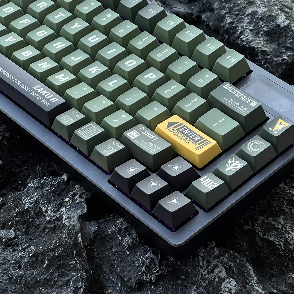 Mecha Guerreiro Keycap Perfil de Cereja Dye Subbed Pbt Keycaps Gateron Ttc Ktt Jwk Outemu Cross Switches Vermelho Verde Zagu 140 Chaves - Imagem 6