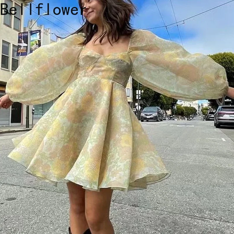 Organza Party Mini Dress Woman Long 