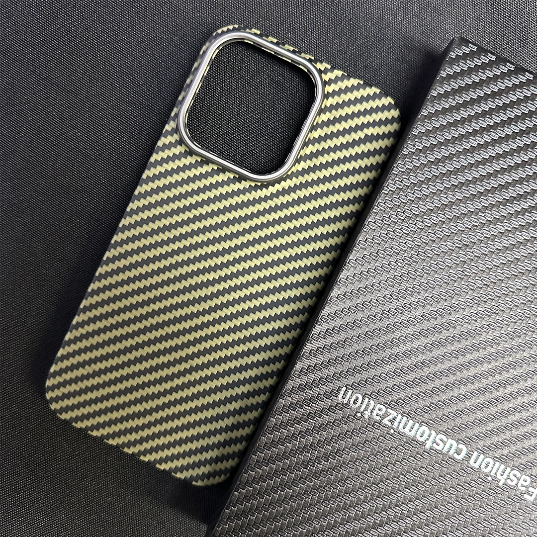 ACC-Real Carbon Fiber Phone Case for iPhone 14/15 Pro Max Aramid fiber ultra thin hard cover
