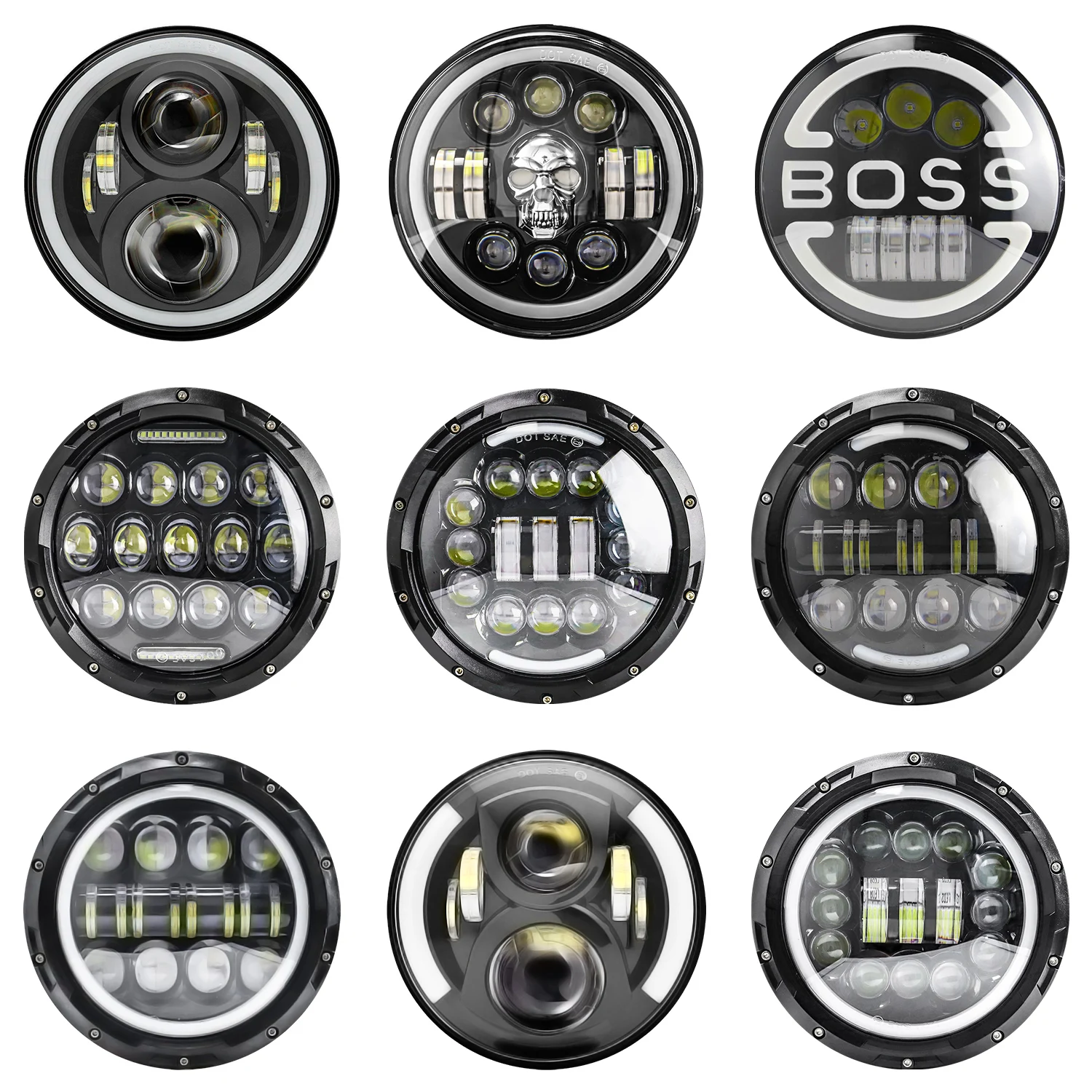 Led Headlights Motorcycle Harley Road King Harley Touring Motorcycle