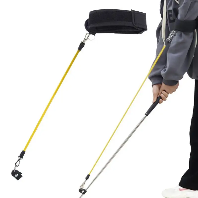 

Golf Swing Trainer Elastic Rope Golf Trainer Helper Swing Training Aid For Strength And Tempo Golf Warm Up Stick Golf Training