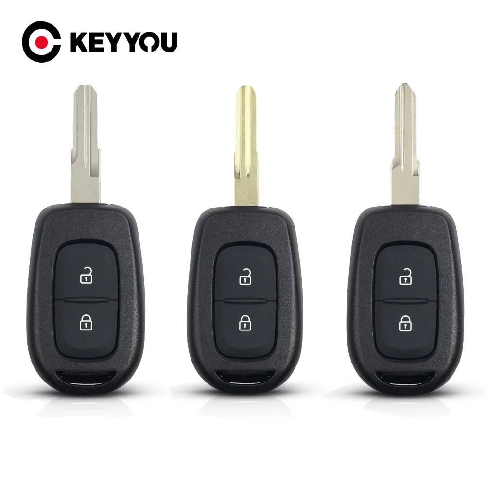 

KEYYOU Car Remote Key Shell Case For Renault Sandero Logan Lodgy Dokker Dacia Duster Replacement Key Parts With Blade
