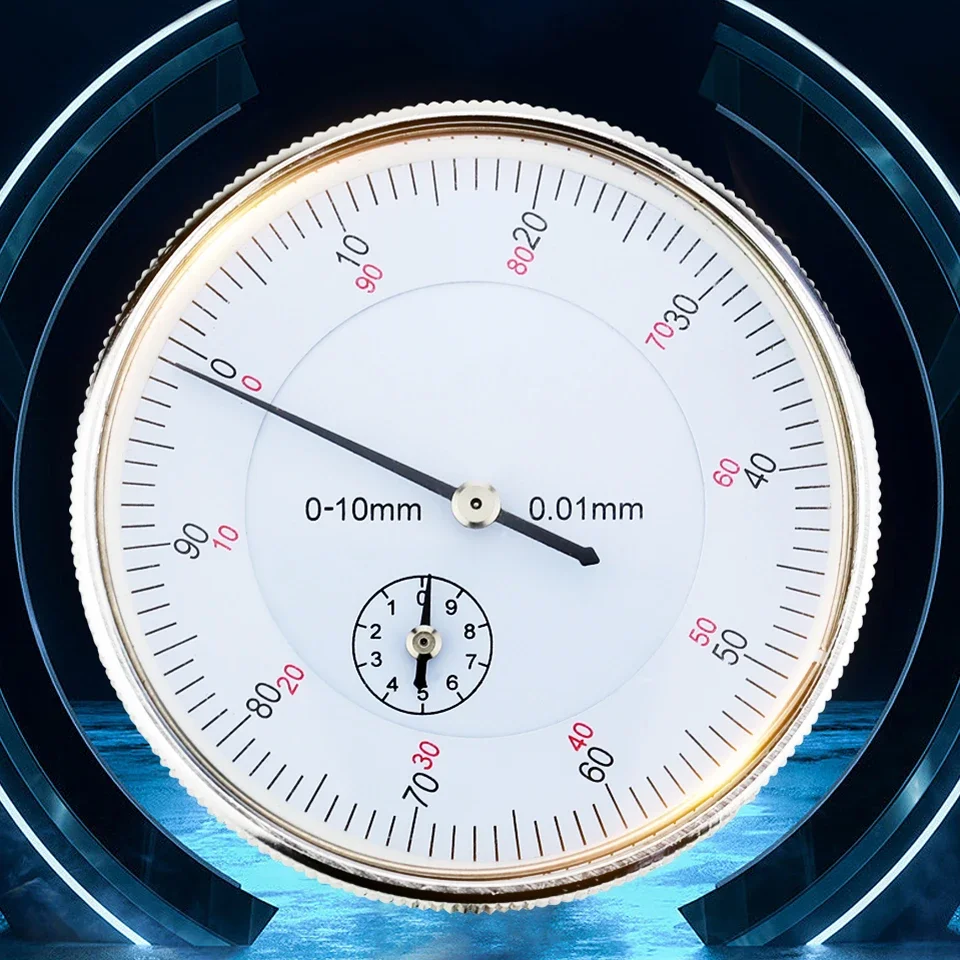 0-10mm 다이얼 표시기 정밀도 0.01mm 다이얼 보어 게이지 표시기 마이크로미터 도구, 시간 유형 표시기 측정 비교기