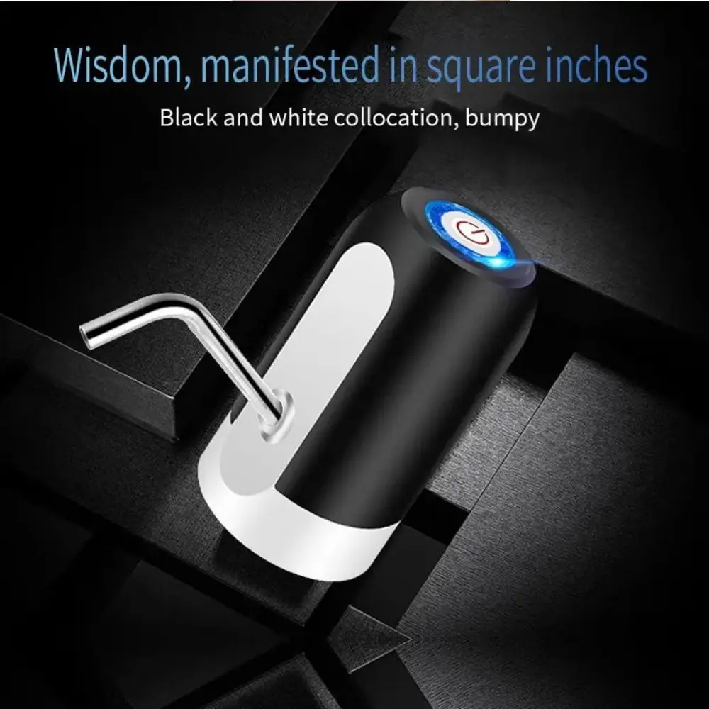 Description Picture 6 of item1pc Black Automatic Water Bottle Pump USB Charging Water Pump One Button Automatic Switch Of Water Dispenser