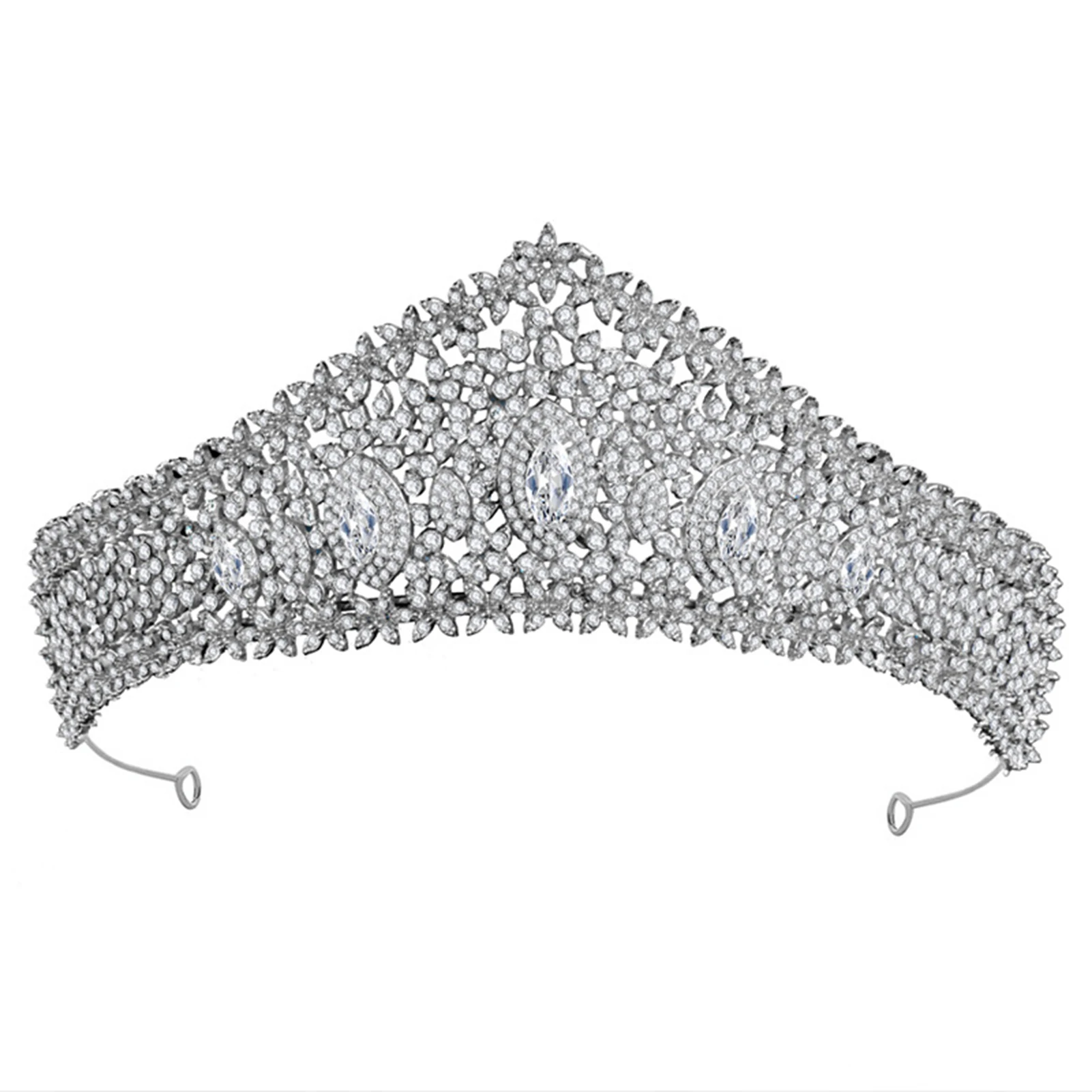 

Bridal Crown Headwear Rhinestones Inlaid Retro Headdress Luxury Crown Wedding Birthday Hair Accessories For Female