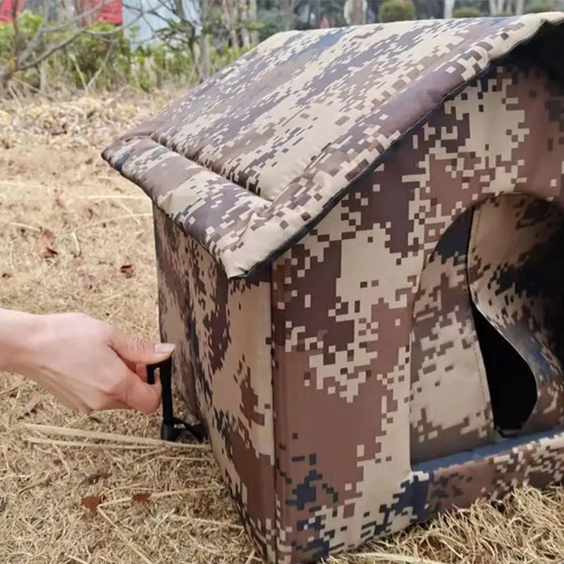 

Outdoor Feral Cat House Waterproof Thickened Cat Nest Tent Insulated Warm Washable Cat House Shelter Portable pet bed and mats