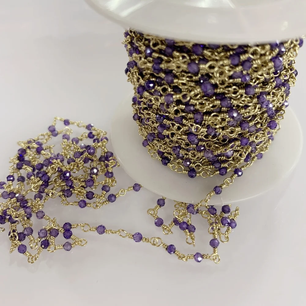 천연석 시드 비즈 수제 구리 태슬 체인 18k 금도금 DIY 목걸이 팔찌 발찌 안..