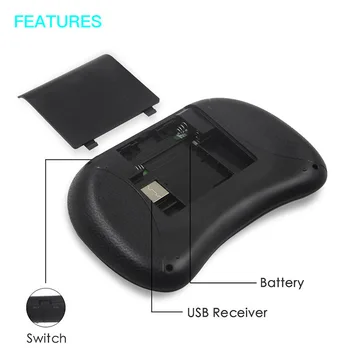 I8 2.4G Mini Wireless Keyboard 2.4GHz Air Mouse Remote Touchpad For Android TV Box PC Smart TV 6