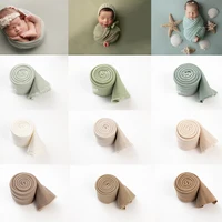25 Colors Soft Stretch Baby Wraps Newborn Wrap Photography Props Studio Photo Shoot Background Cloth Prop Accessories 180cmx33cm