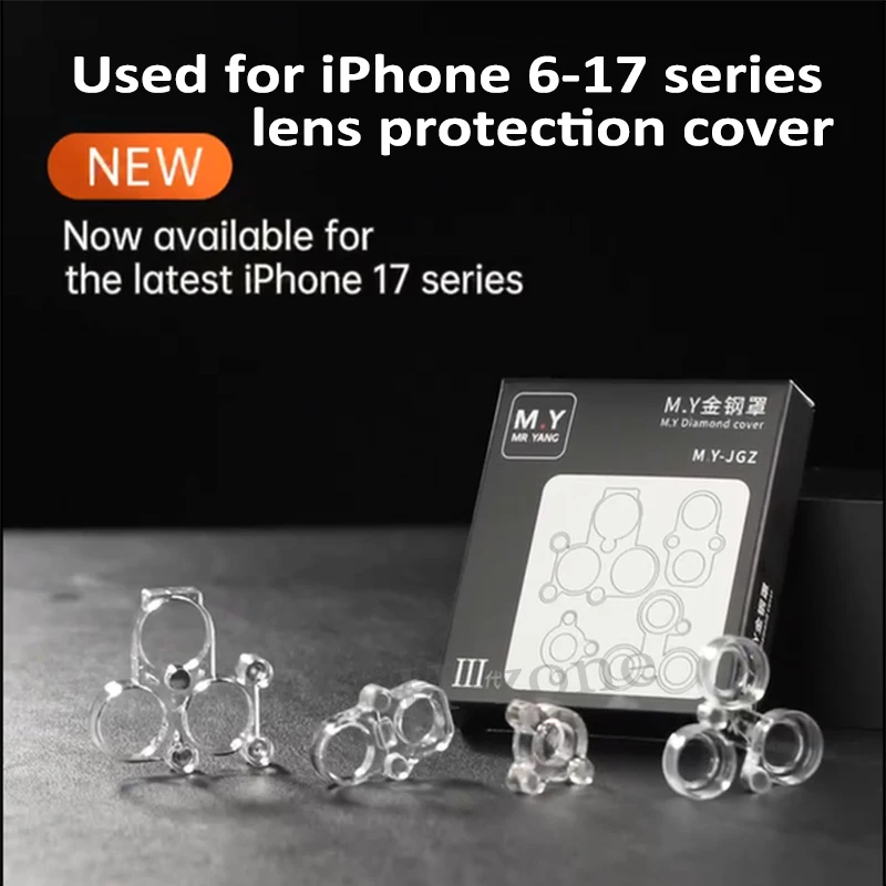 Mr Yang 4 pièces couverture diamant lentille de téléphone cache-poussière pour iPhone 6 - 17PM modèle universel réparation de téléphone portable outil de couverture Anti-poussière