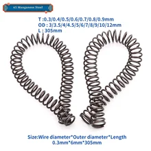 6 mm pression PETIT PRINTEMPS Long 305 mm ressort de compression Fil Diamètre 0.3 mm 6 mm pression PETIT PRINTEMPS Long 305 mm ressort de compression Fil Diamètre 0.3 mm