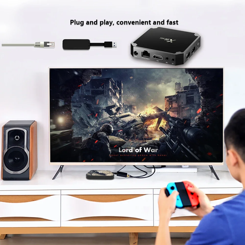 X96 Mini Smart Android 9.0 Tv Box Amlogic S905W TV Box 2GB 16GB Set Top Box 2.4GHz WiFi HDR 3D 4K Player X96mini 3