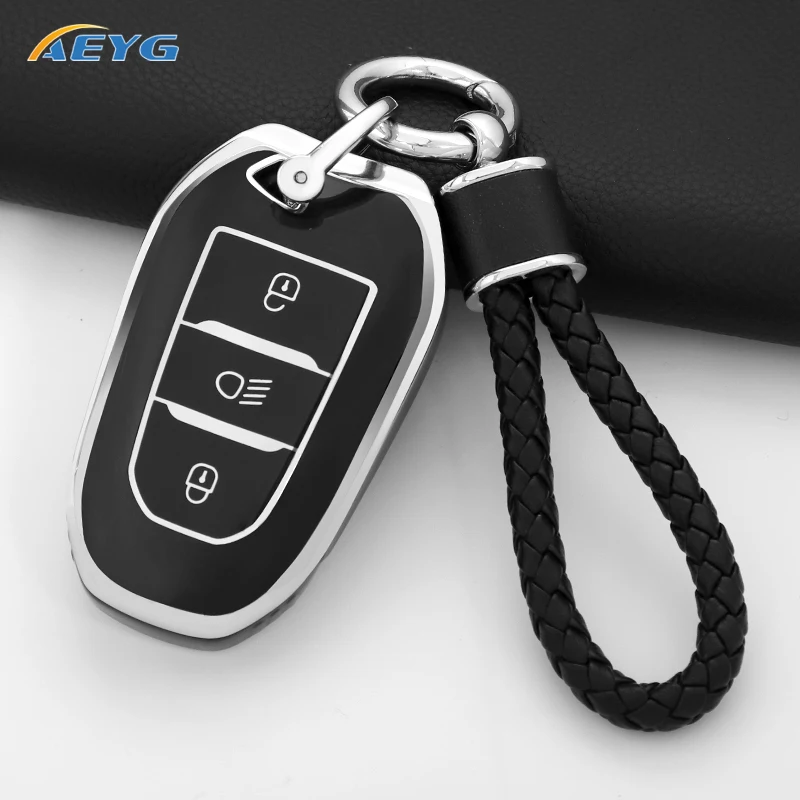 Key Case Cover TPU For Peugeot 308 408 508 2008 3008 4008 5008 For Citroen C4 C6 C3-XR Picasso Grand DS DS5