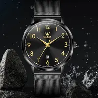 OLEVS 5653 Luxury Brand Men Watch Simple Thin Shell Quartz Men's Watch Classic Scale Digital Business Date Waterproof Men Watch