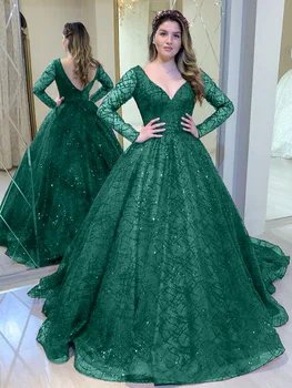2022 New Elegant Backless Deep V-neck Prom Dress