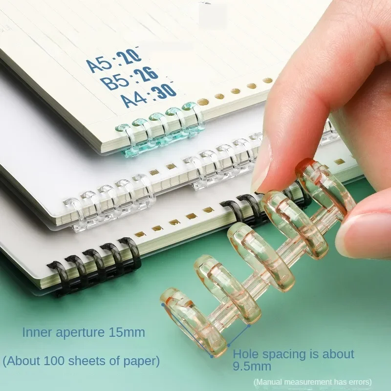 Loose-Leaf Binder Ring Clips - Pack of 10, School & Office Stationery Supplies