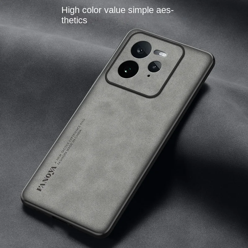 Shockproof PU Leather Skin Matte Hard Back Cover