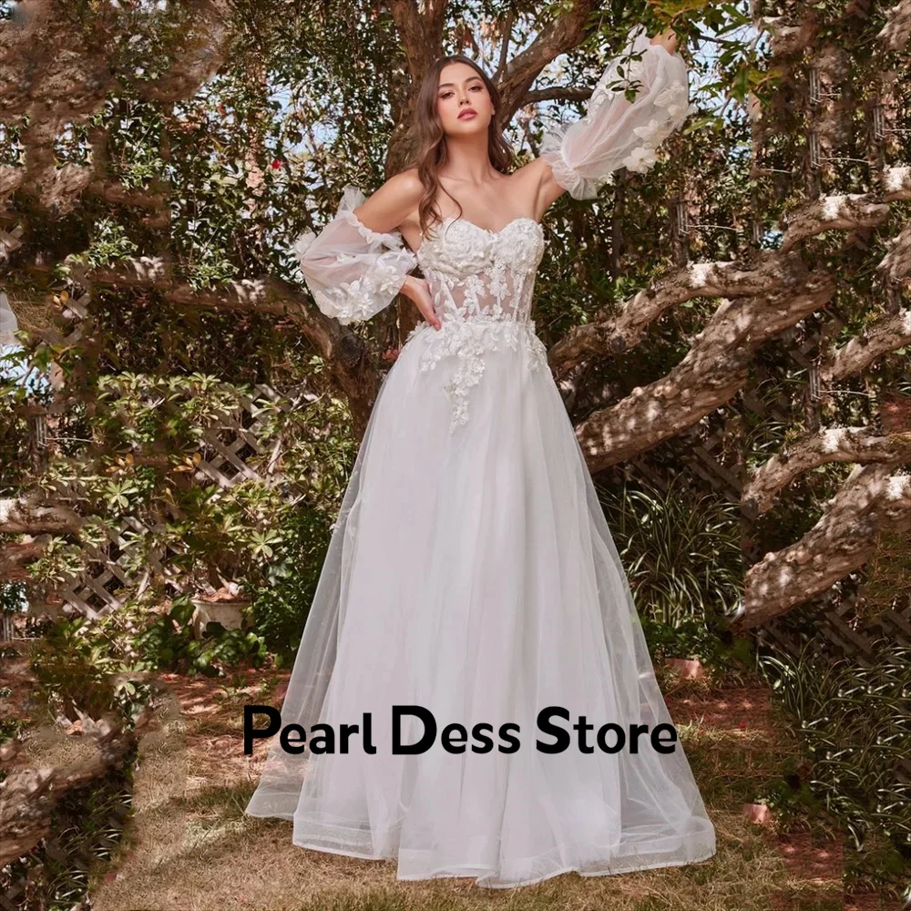 

Роскошный 3D Цветочный трапециевидный топ с белыми пушистыми рукавами романтичное Тюлевое бальное платье 2024