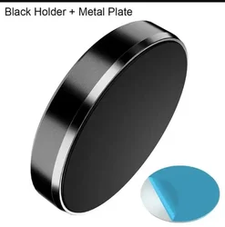 Magnetic Car Phone Holder - Universal Dashboard & Wall Mount Bracket (Black)