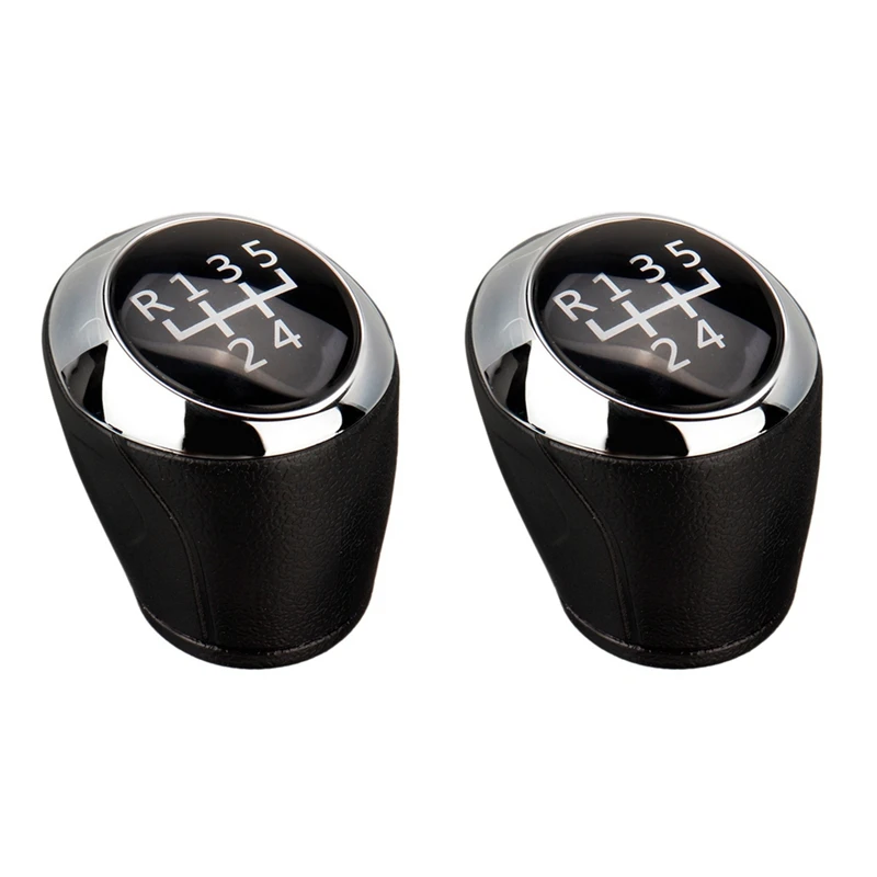 

2X 5 Speed Car MT Gear Shift Knob 24108036 For Chevrolet Aveo Sonic T300 2012-2017 24108036