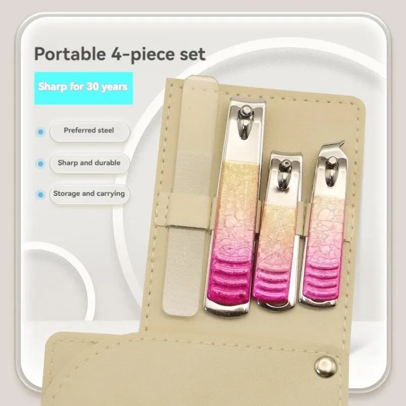 Nail Clippers Toe Nail Clipper 4pcs Manicure Set Tools