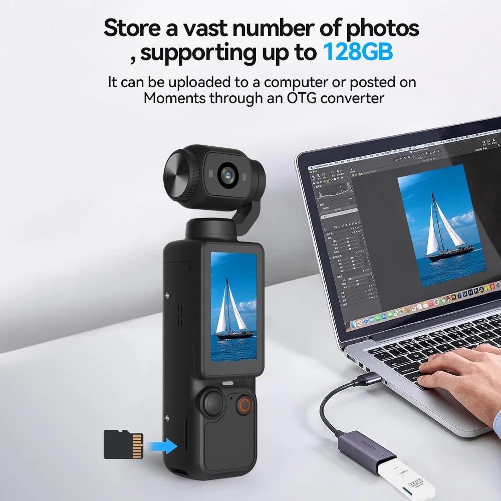 Caméra Action 4K 30fps Étanche Sport IP68 avec Accessoires
