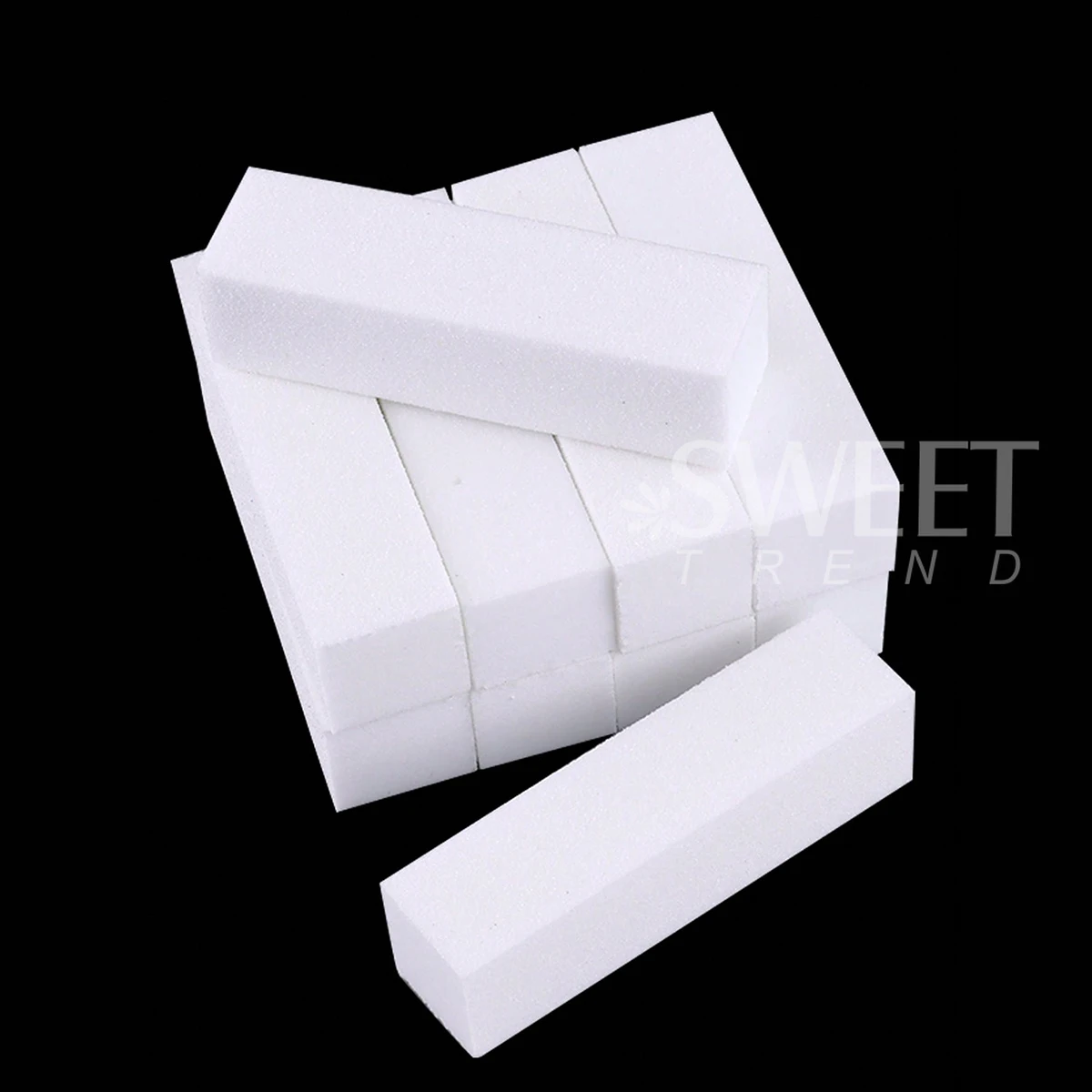 10pcs White Nail Buffers Sanding Block Pedicure Files Grit Professional Manicure Nail Art Tips Tools Polisher Sponges Supplies