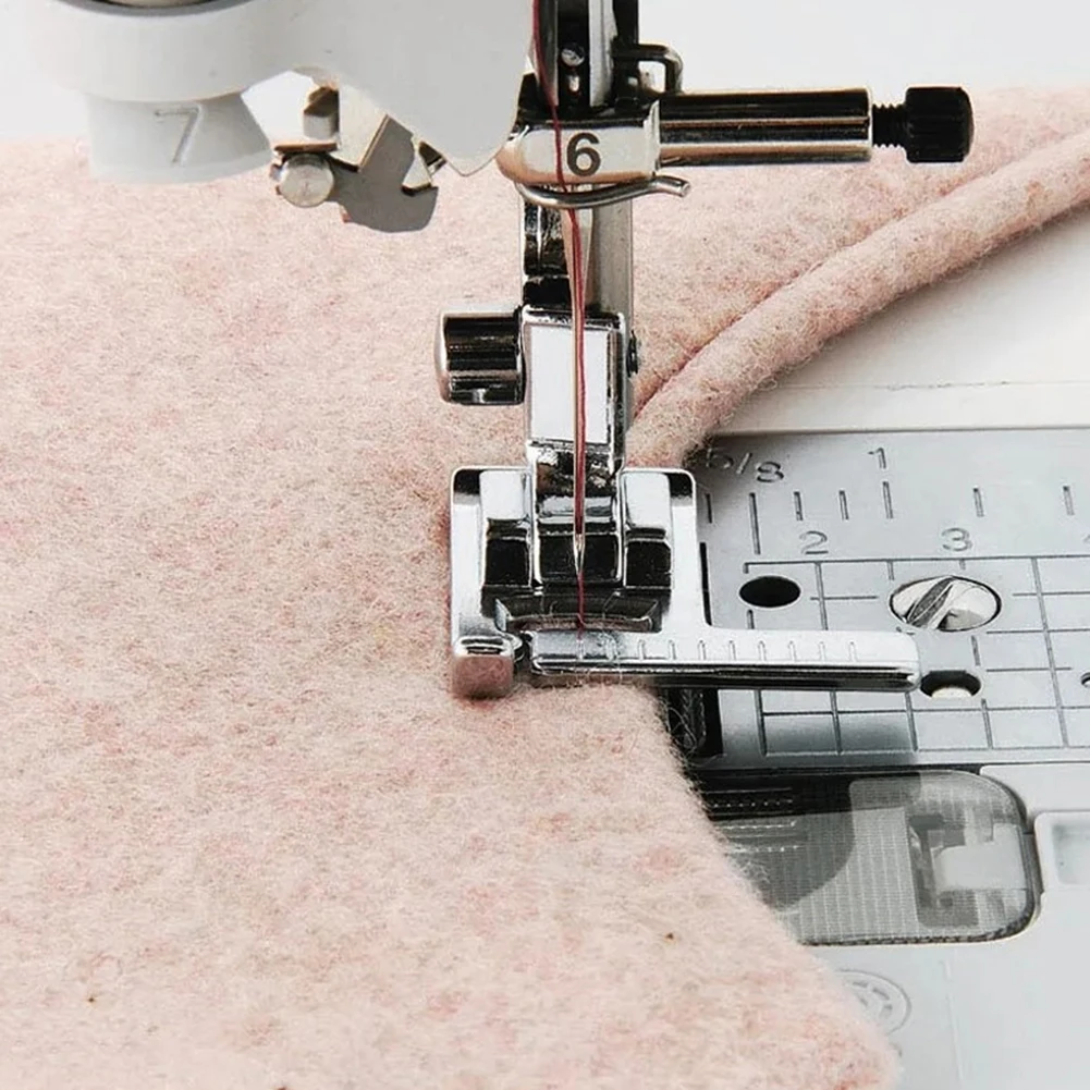 Multifunzione Per Uso Domestico Macchina Da Cucire Piedino Metro A Nastro Con Un Righello Punto Guida Piedino Per Cucire Snapon Metal