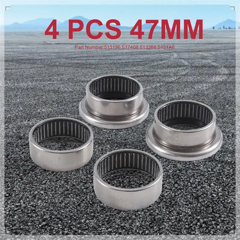 513196 517408 513266 5131A6 206 리어 액슬 트레일링 암 부싱 베어링 수리 키트 4 PCS 47MM