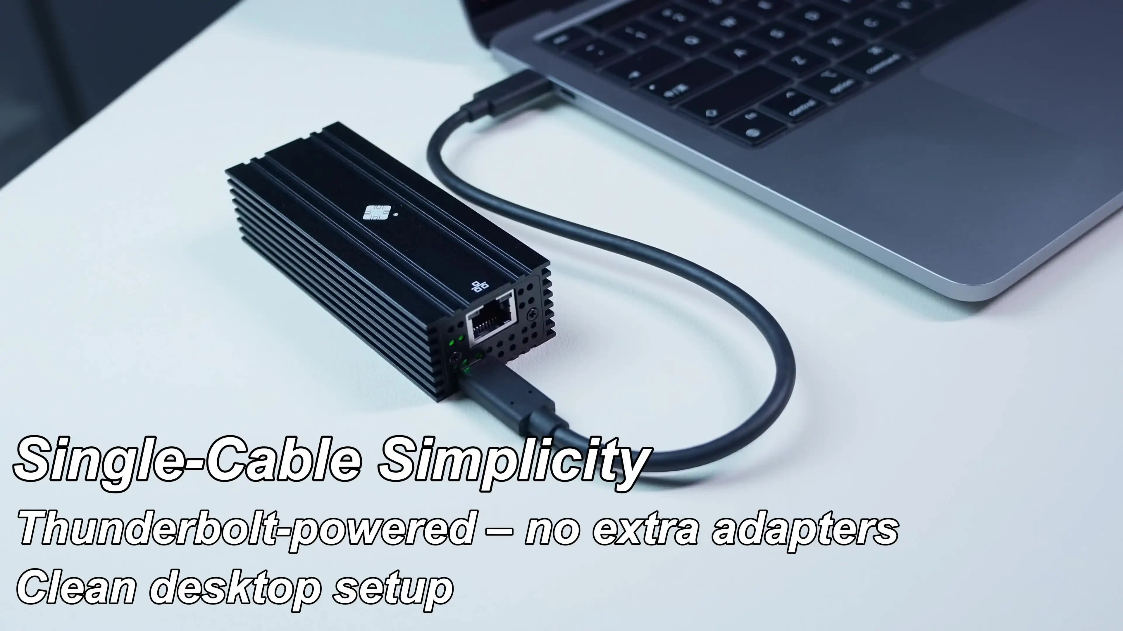 Jednoportowy adapter USB4 10G Ethernet kompatybilny z