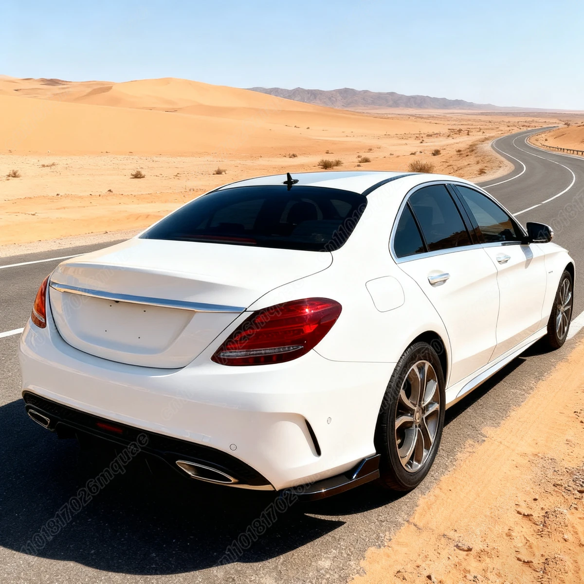 메르세데스 벤츠 C 클래스 W205 세단 C180 C200 C260 C43 AMG 2015 2016 2017 2018 2019 2020 2021 차량용 리어 범퍼 사이드 스플리터 키트