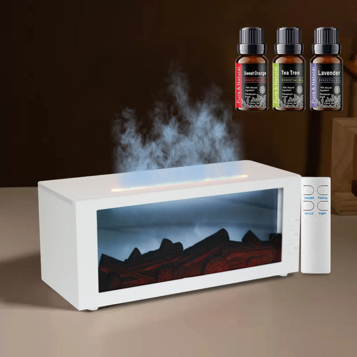 300ml Ultrasonic Essential Oil Diffuser with Remote Control