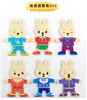 [Funny] Rabbit Change Clothes Wooden Toy Puzzles Montessori Educational Dress Changing Jigsaw Puzzle toy DIY assemble Girl gift 3