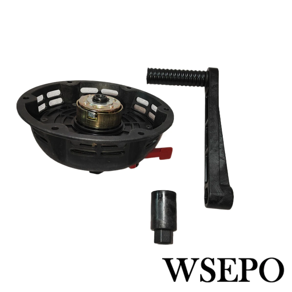 Brush Cutter Starter Hand Rotate (Pull-Free) Starter Kit Fits 168F 170F GX160 GX200 Or Similar Universal Model 6.5HP 7HP 212CC OHV Small Gasoline