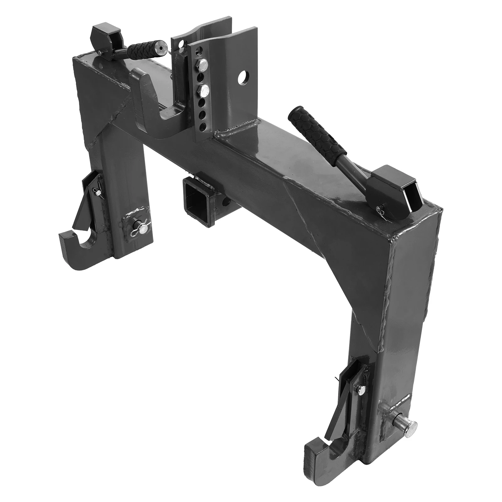 SucceBuy 3-Point Quick Hitch w/ Receiver 3000/4000Lbs Lift Capacity w/5 Level Adjustable Bolt Adaptation to Category 1&2 Tractor