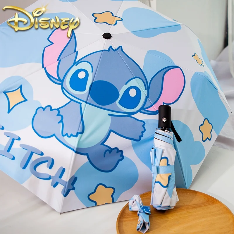 

Disney Stitch Sunumbrella мультфильм Лило и Стич зонт УФ-защита 3 Складные фотообои для женщин подарок