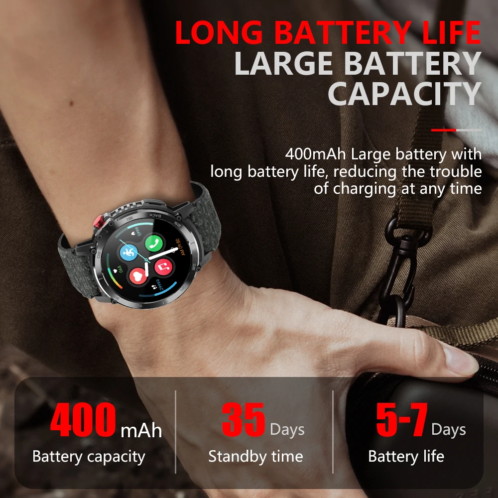 SKMEI 400mAh   ȭ Smartwatch 1.6 ġ IP68  4G ROM 1G RAM   ÷̾  Ʈ ġ