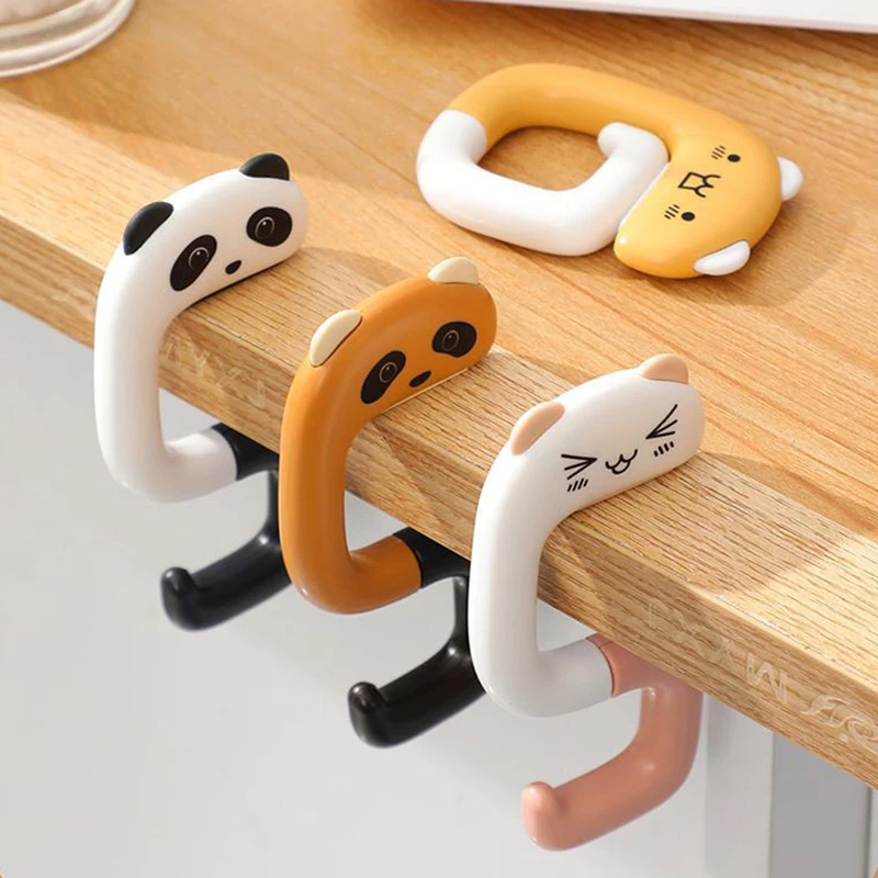 

Travel Portable Plastic Bag Cute Animal Hook for Hanging Decorative Table Purse Bag Hooks Wall Hanger Holder Handbag Hanger