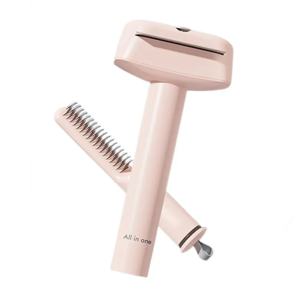 Double-sided Pet Grooming Comb 3-in-1 Pet Grooming Brush with Metal Comb for Cats Dogs Detangling for Long Effective