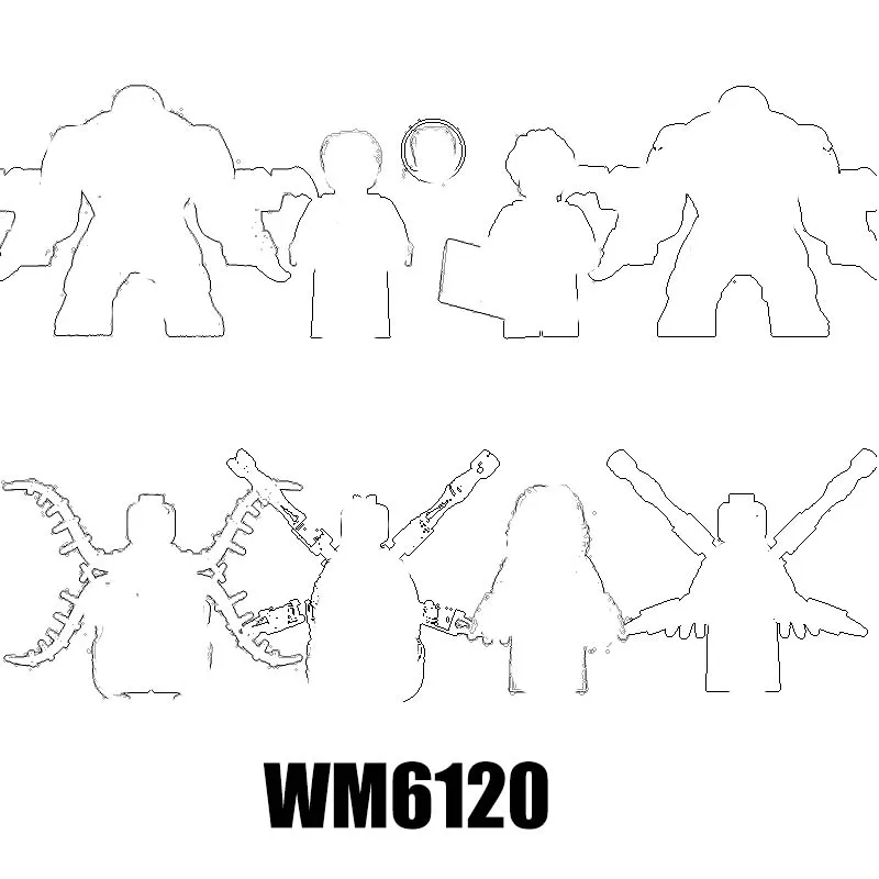 

1 шт., фигурки-конструкторы WM6120 WM2195 WM2196 WM2197 WM2198 WM2199 WM2200 WM2201 WM2202