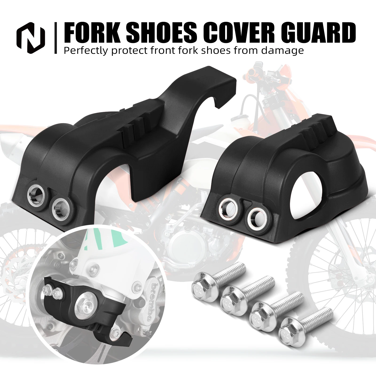 NICECNC Für Husqvarna TE 300i TE 250i FE 350 FE450 FE501 2016-2024 Gabel Unten Schuh Schutz Abdeckung für KTM EXC 300 GasGas EC 300 – Detail 6
